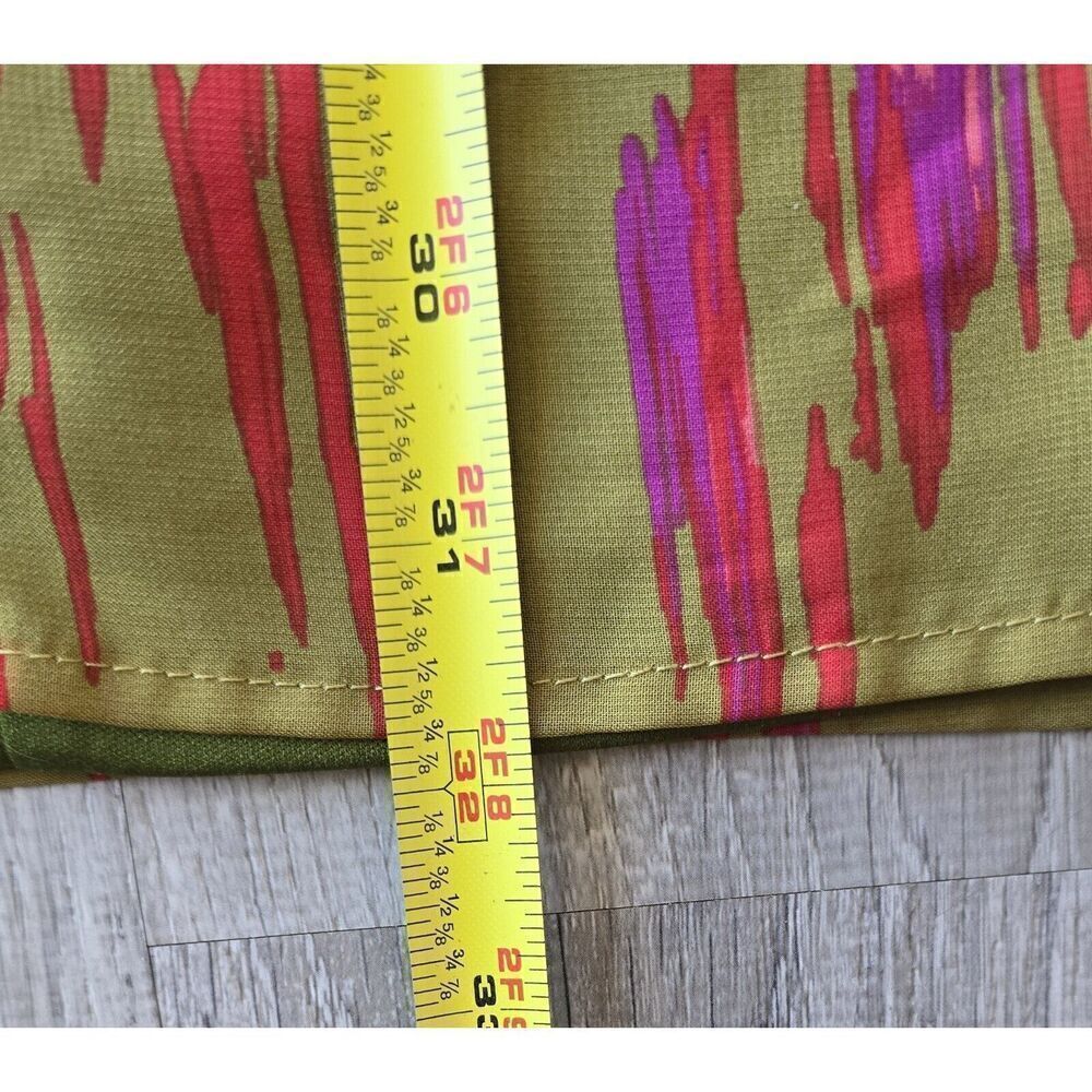 Tiana B. Watercolor Multi Color 3/4 Bell Sleeve Midi Shift Dress Sz 8 -Party - Picture 6 of 8